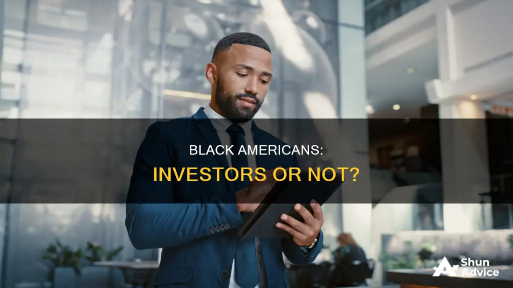 what percentage of black people invest in united states