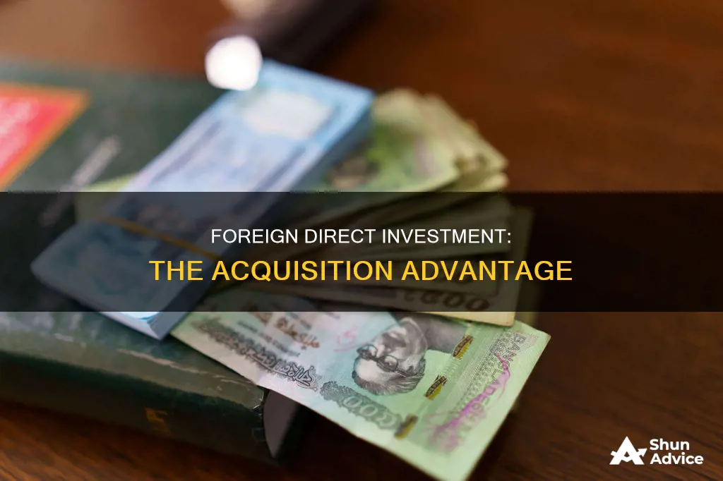 what percentage of foreign direct investment is aquisition