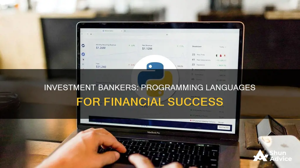 what programming languages investment bankers uses