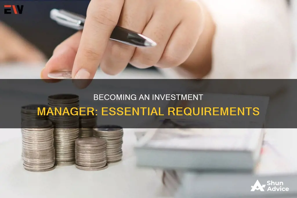 what requirements do you need to be an investment manager