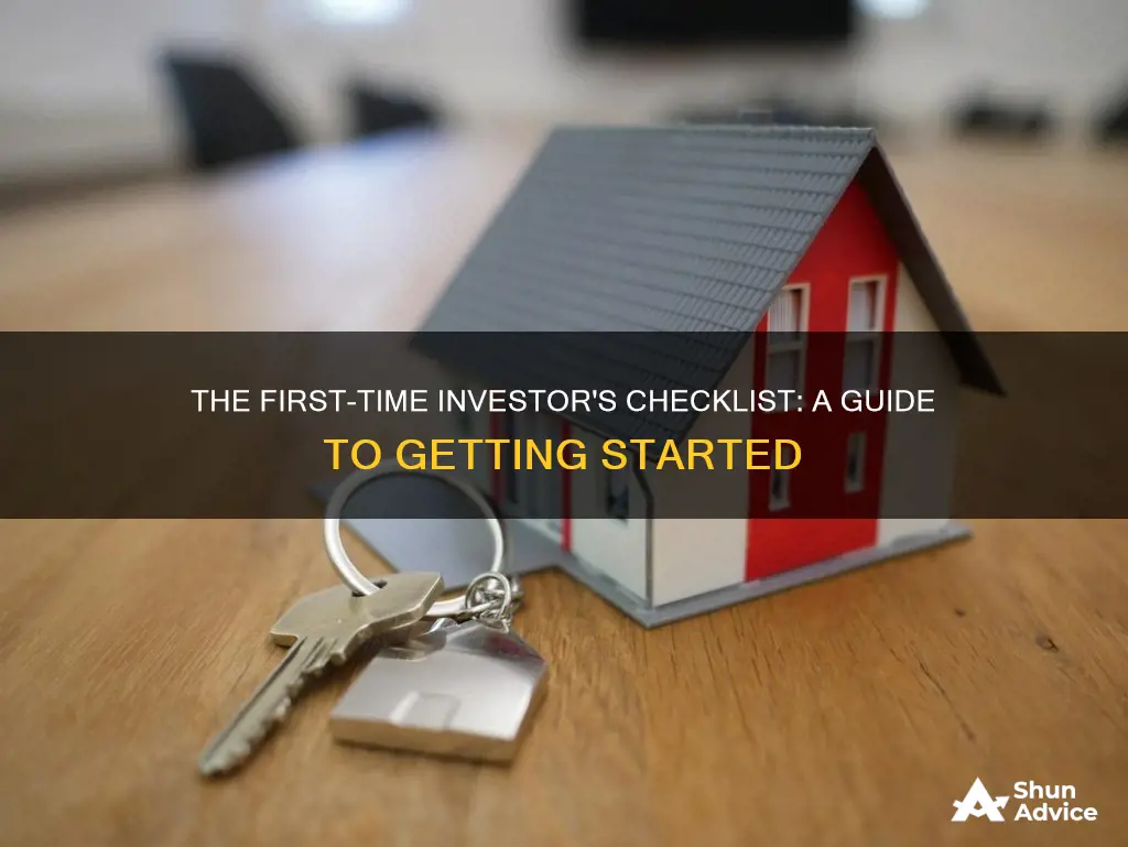 what should be completed when buying your first investment