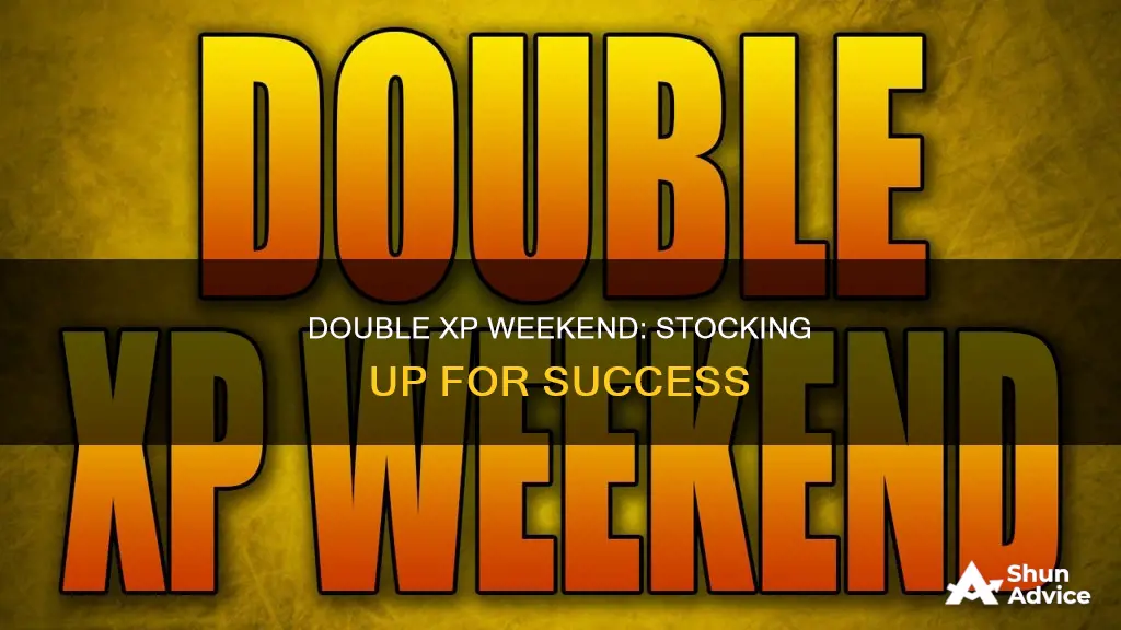 what to buy to invest for double xp weekend