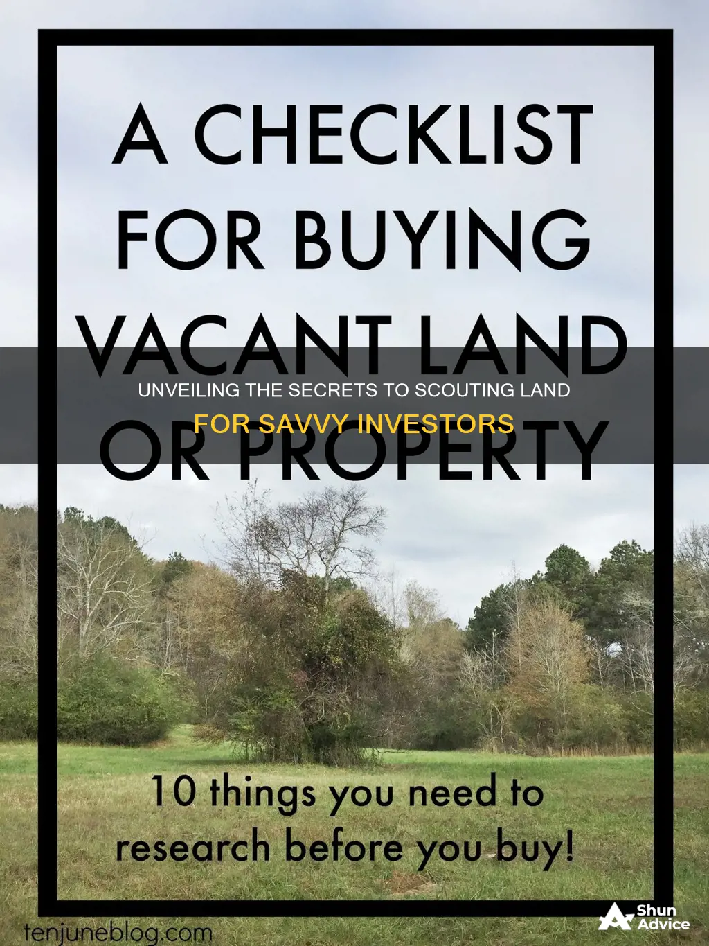 what to look for when buying land as an investment