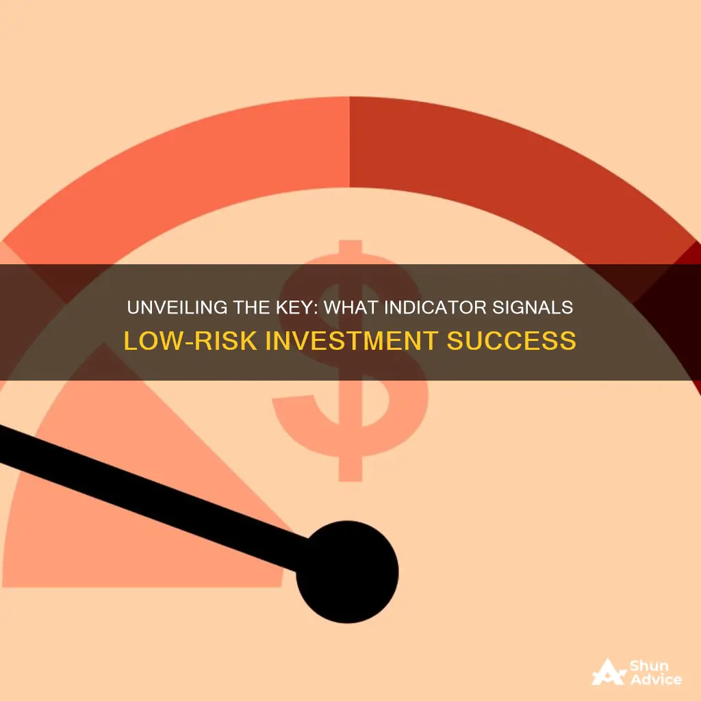 what variable indicates low risk in investments