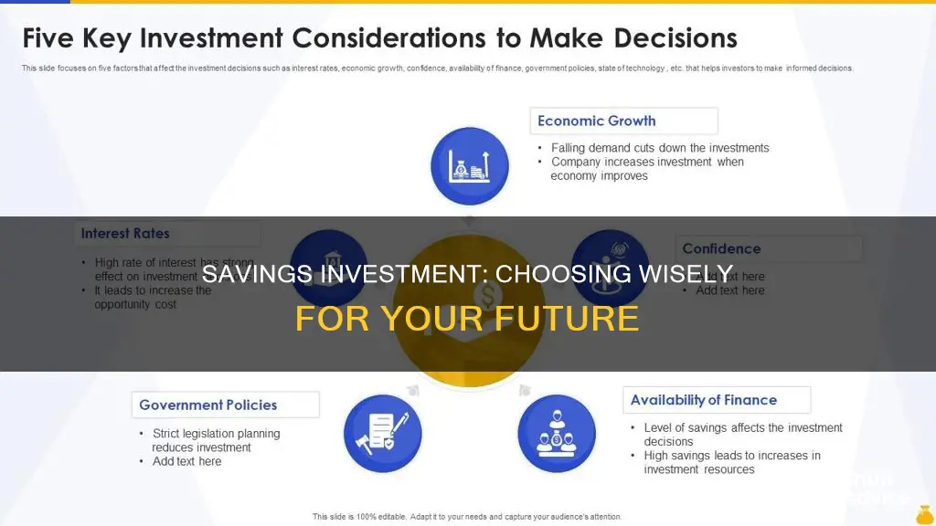 when choosing where to invest your savings you should consider