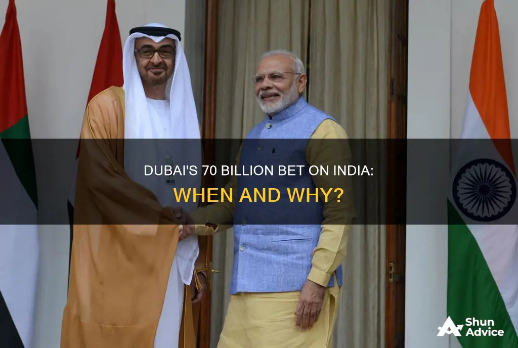 when did dubai invest 70 billion in india