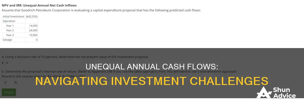 when the annual cash flows from an investment are unequal