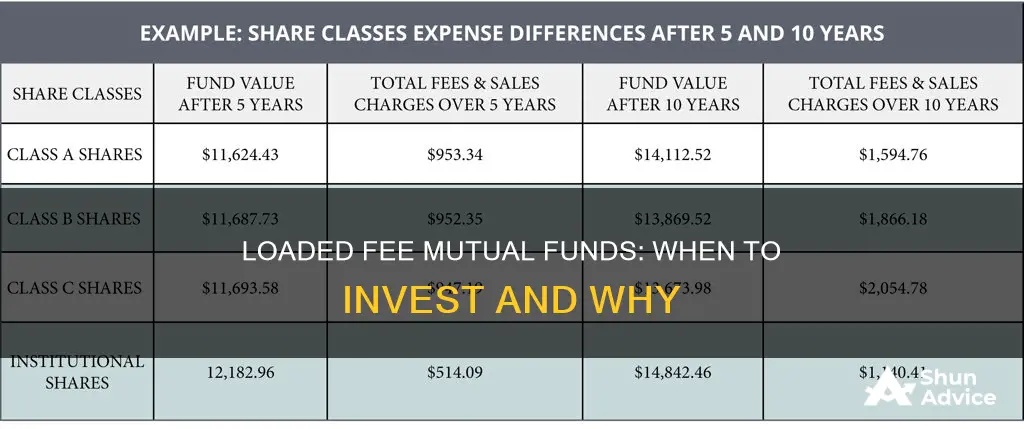 when to invest in a loaded fee mutual fund