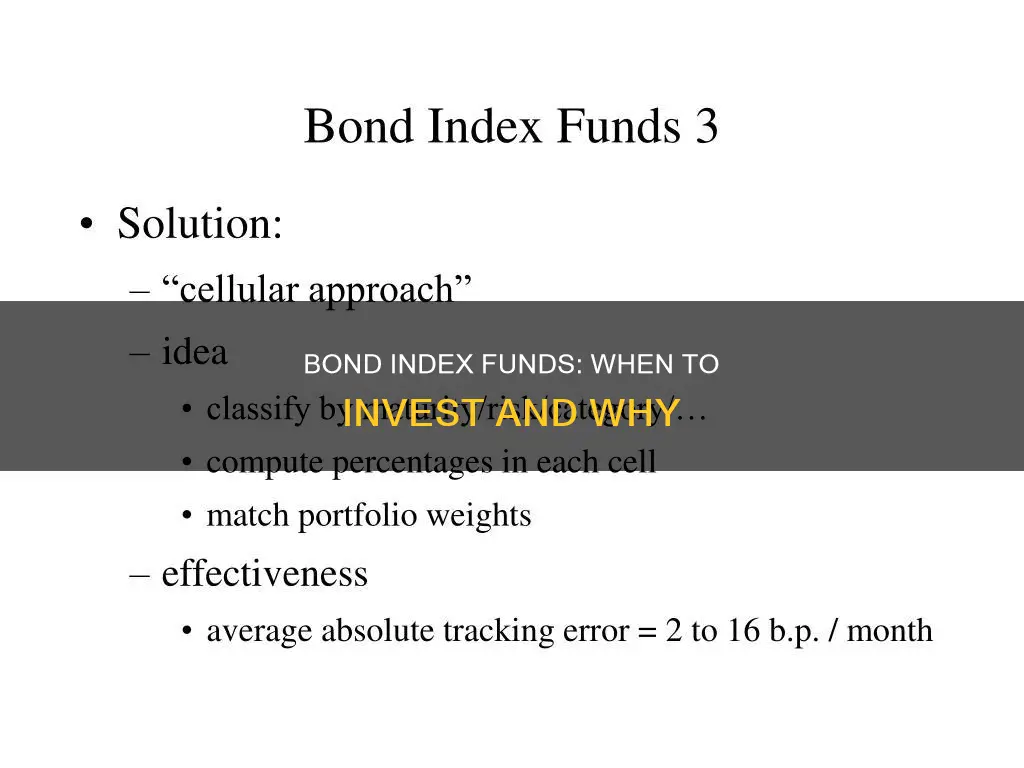 when to invest in bond index funds