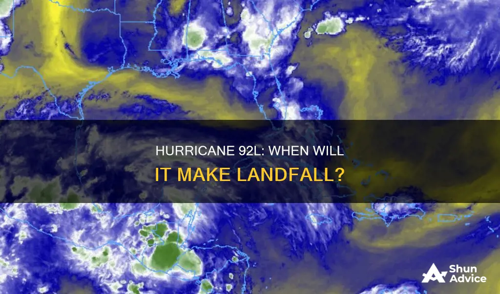 when will invest 92l make landfall