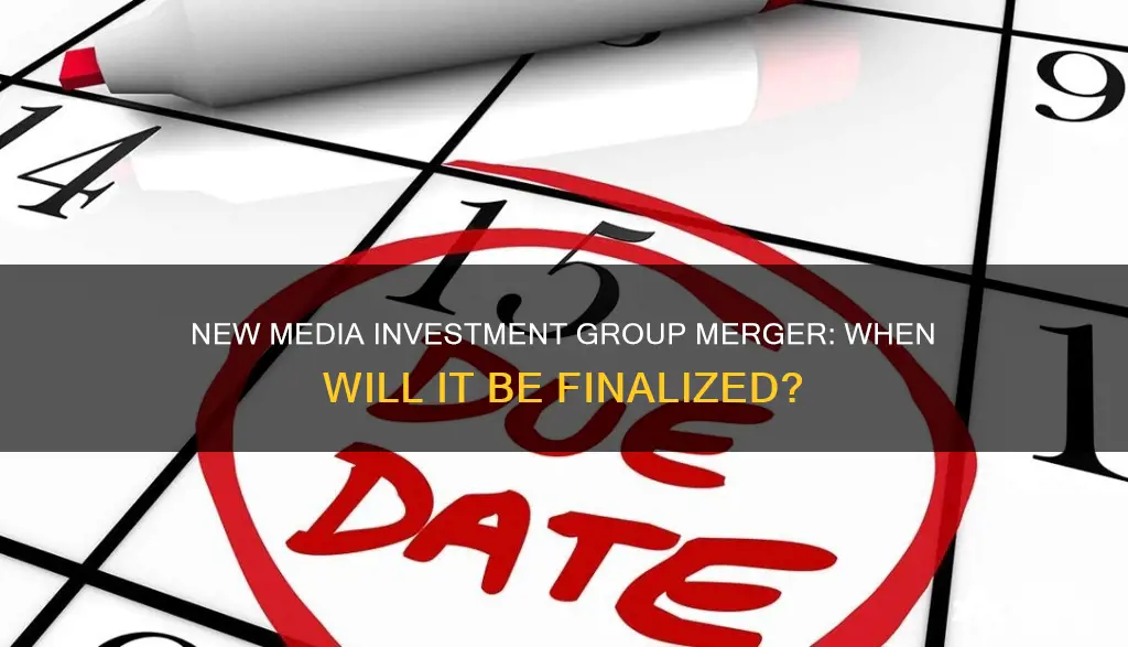 when will new media investment group merger finish