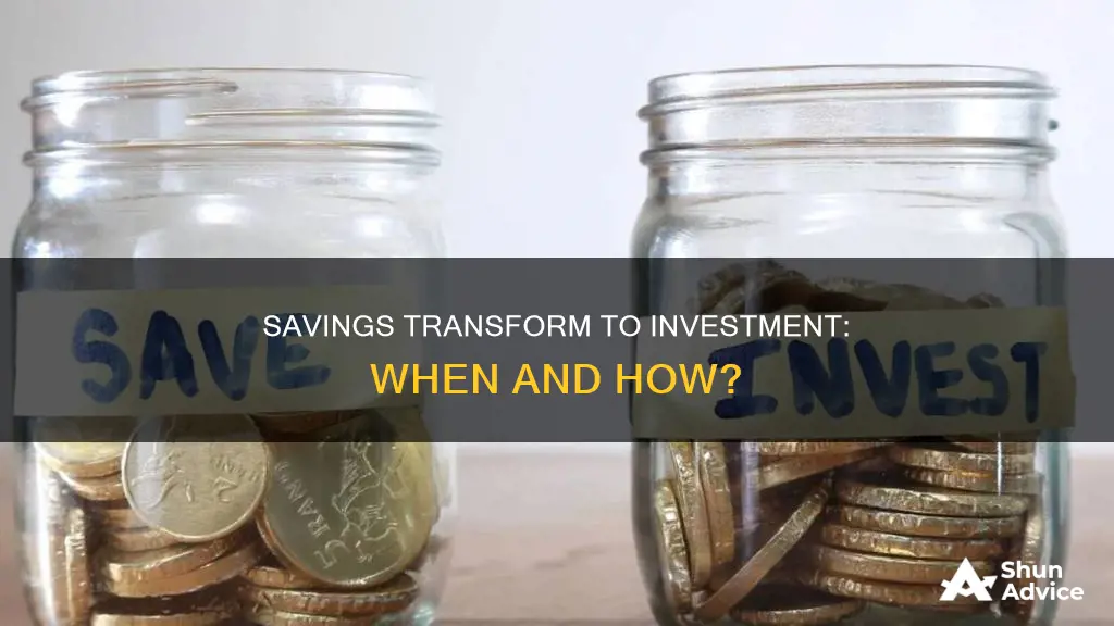 when would savings be considered an investment