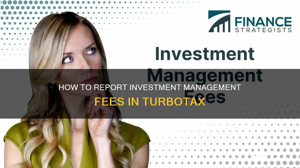 where do I enter investment management fees in turbotax