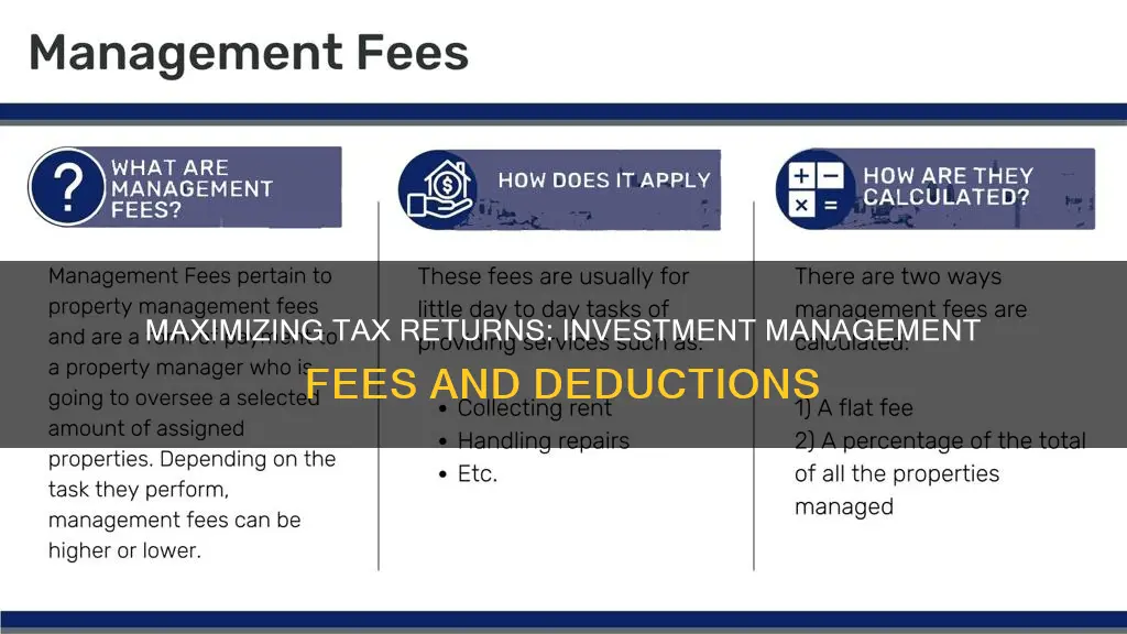 where do I enter investment management fees