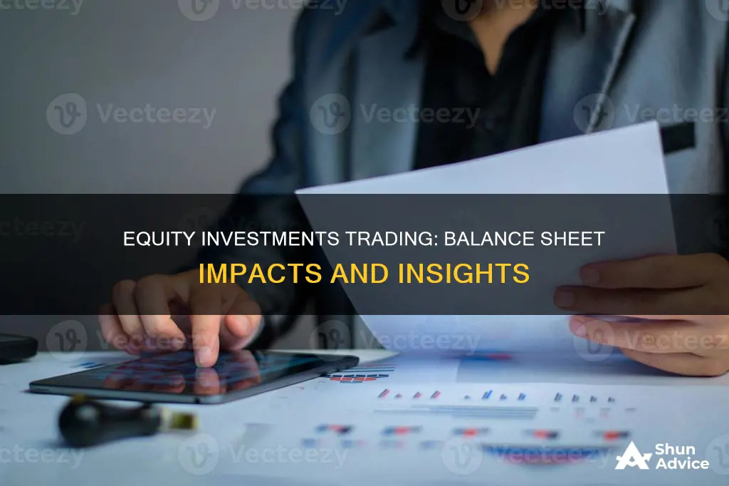 where does equity investments trading go on the balance sheet