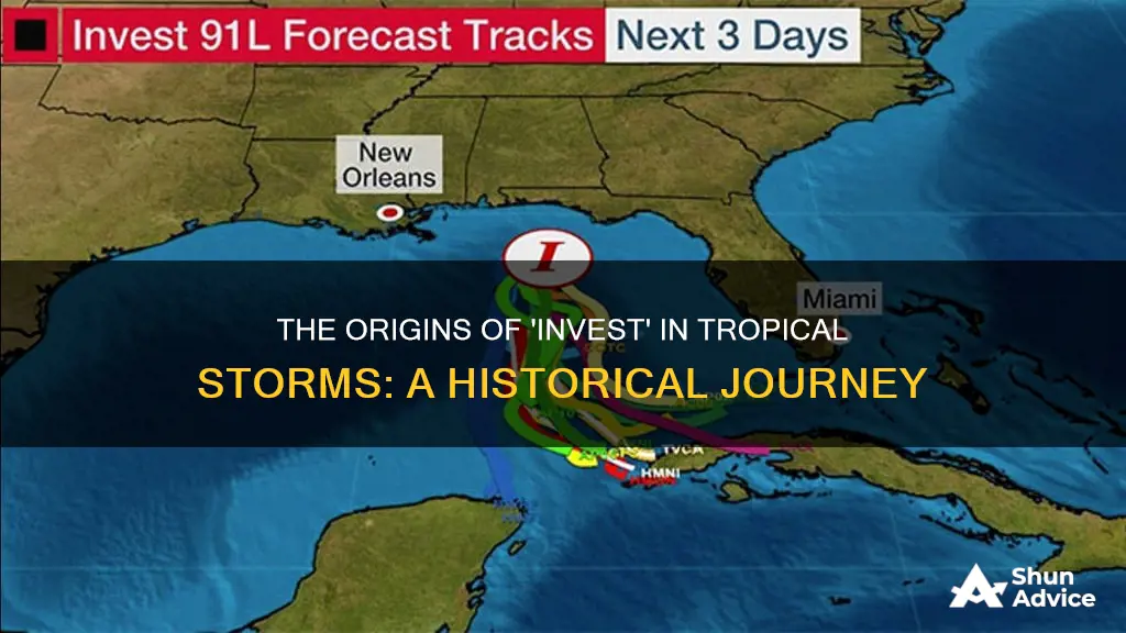 where has the term invest come from for tropical storms