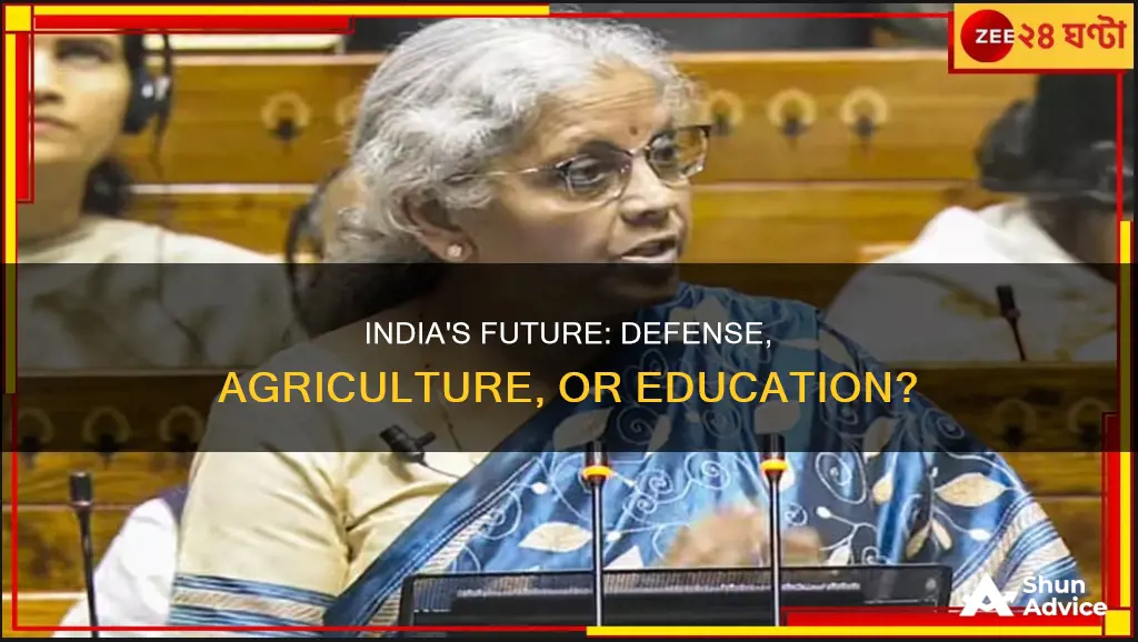 where should india invest more defence agriculture or education