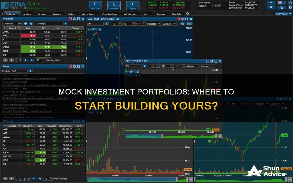 where to build a mock investment portfolio