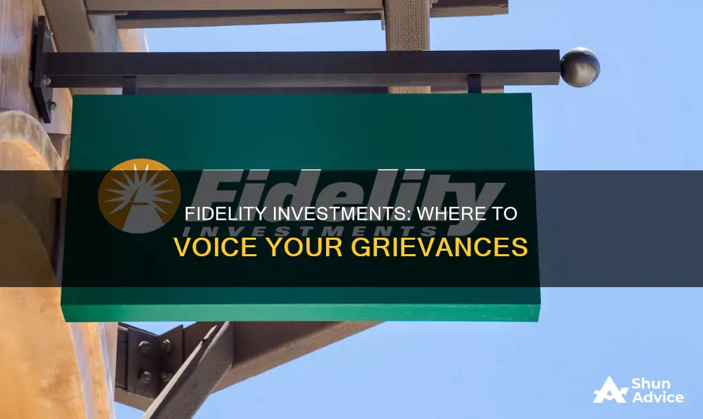 where to complain about fidelity investments