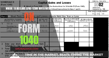 Long-Term Investments: Where to Report on Your 1040 Tax Return