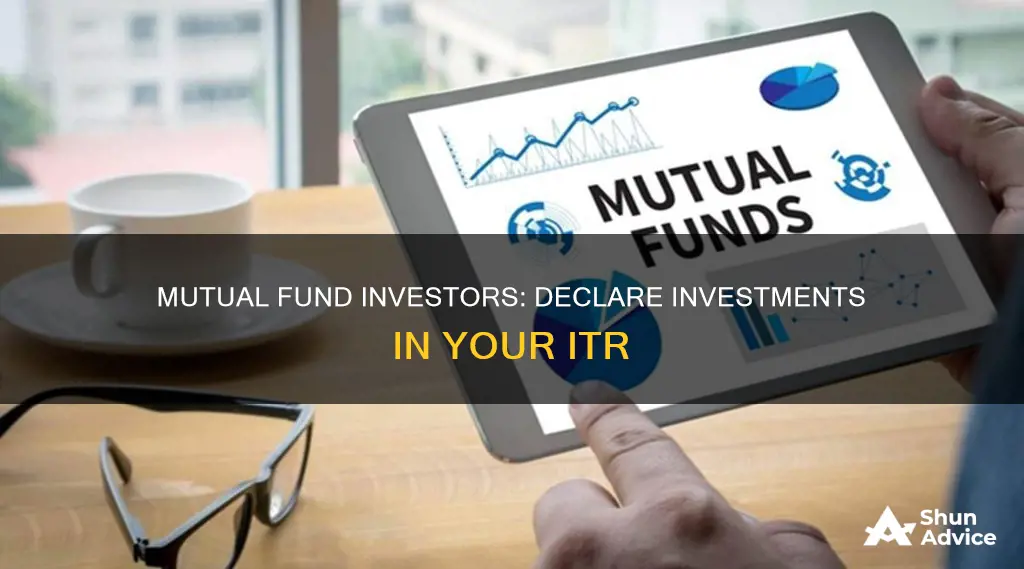 where to declare mutual fund investment in itr