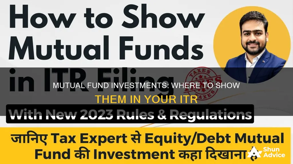 where to show mutual fund investment in itr