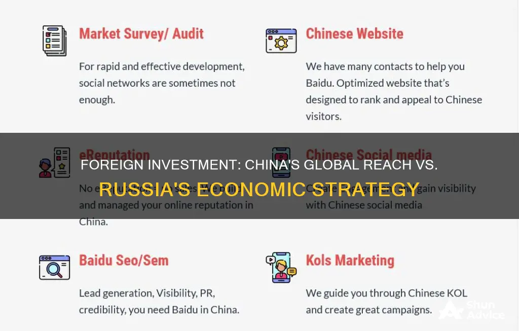 which country relied on foreign investments china or russia