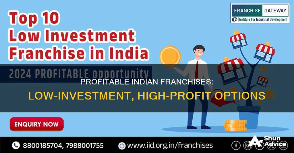 which franchise is most profitable in india with low investment