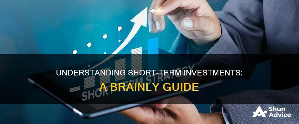 which is an example of a short term investment brainly