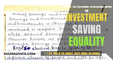 Investment and Savings: Synonymous Expressions for Financial Equality