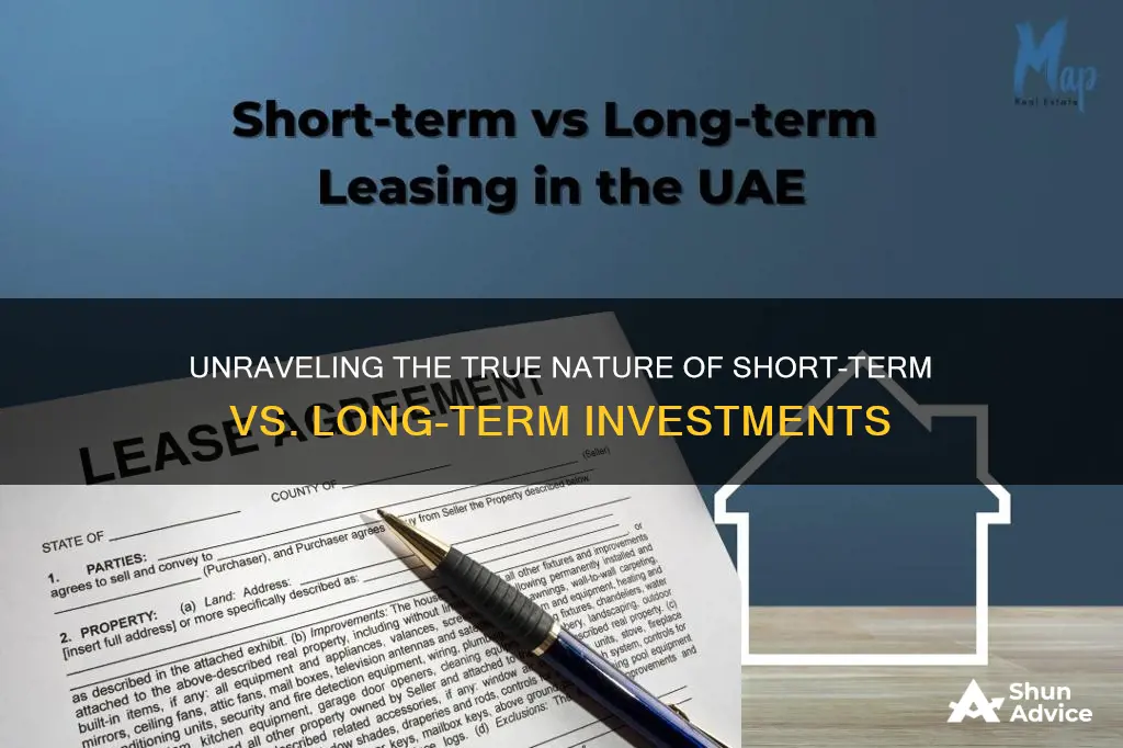 which statement comparing short- and long-term investments is true