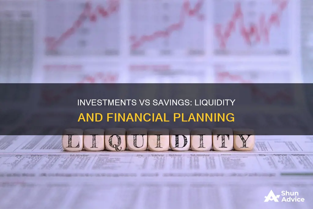 why are investments less liquid than savings tools