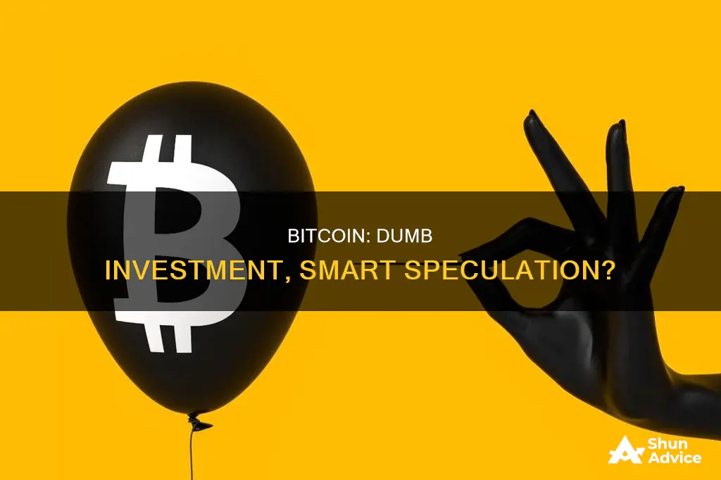 why bitcoin is a dumb investment