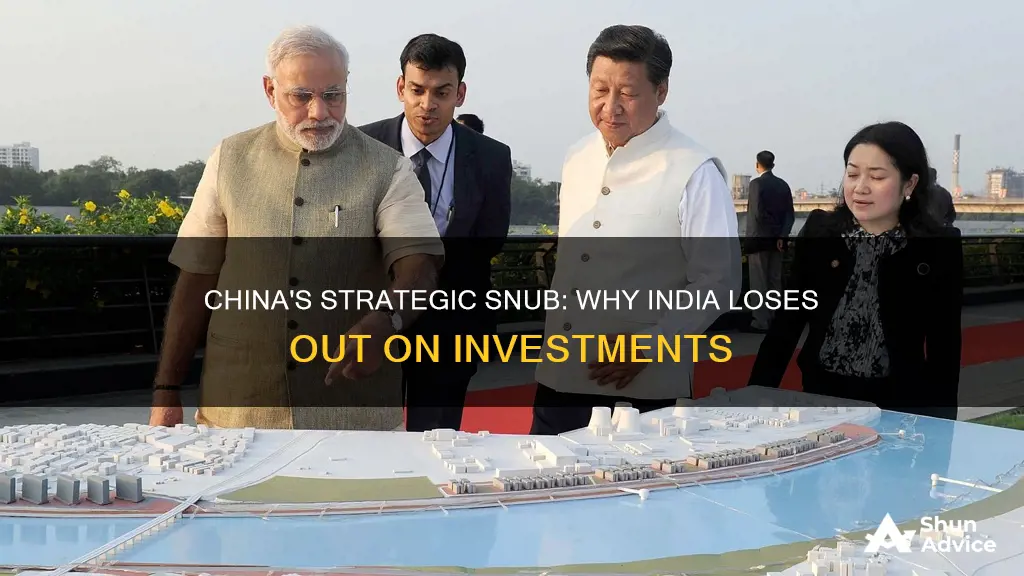 why is china not investing in india