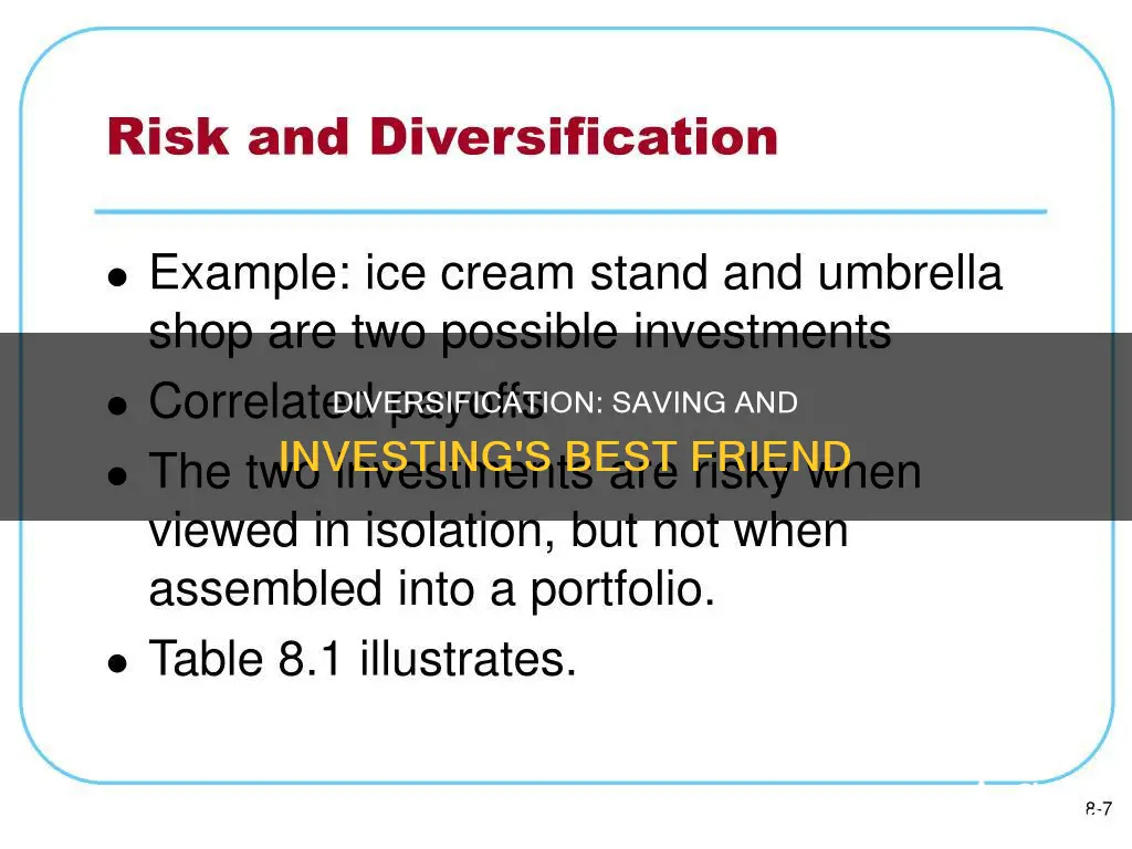 why is diversification important to saving and investing