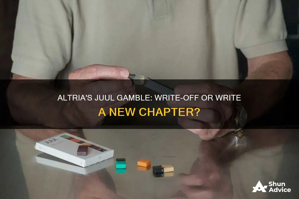 will altria write off on juul investment