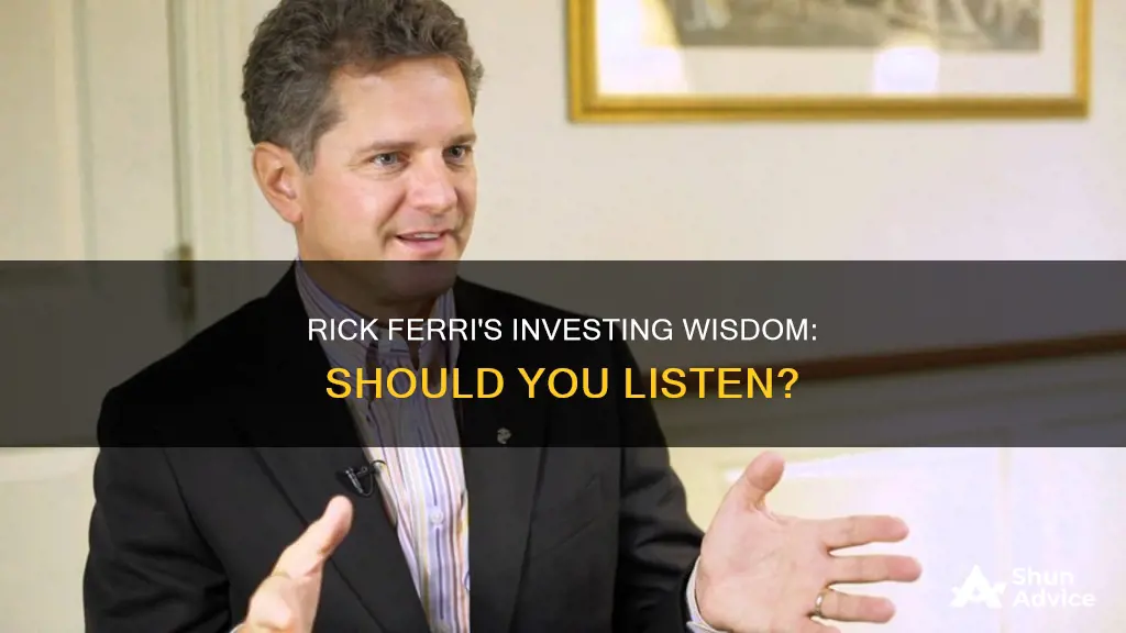 would you use rick ferri to consult on investing